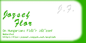 jozsef flor business card